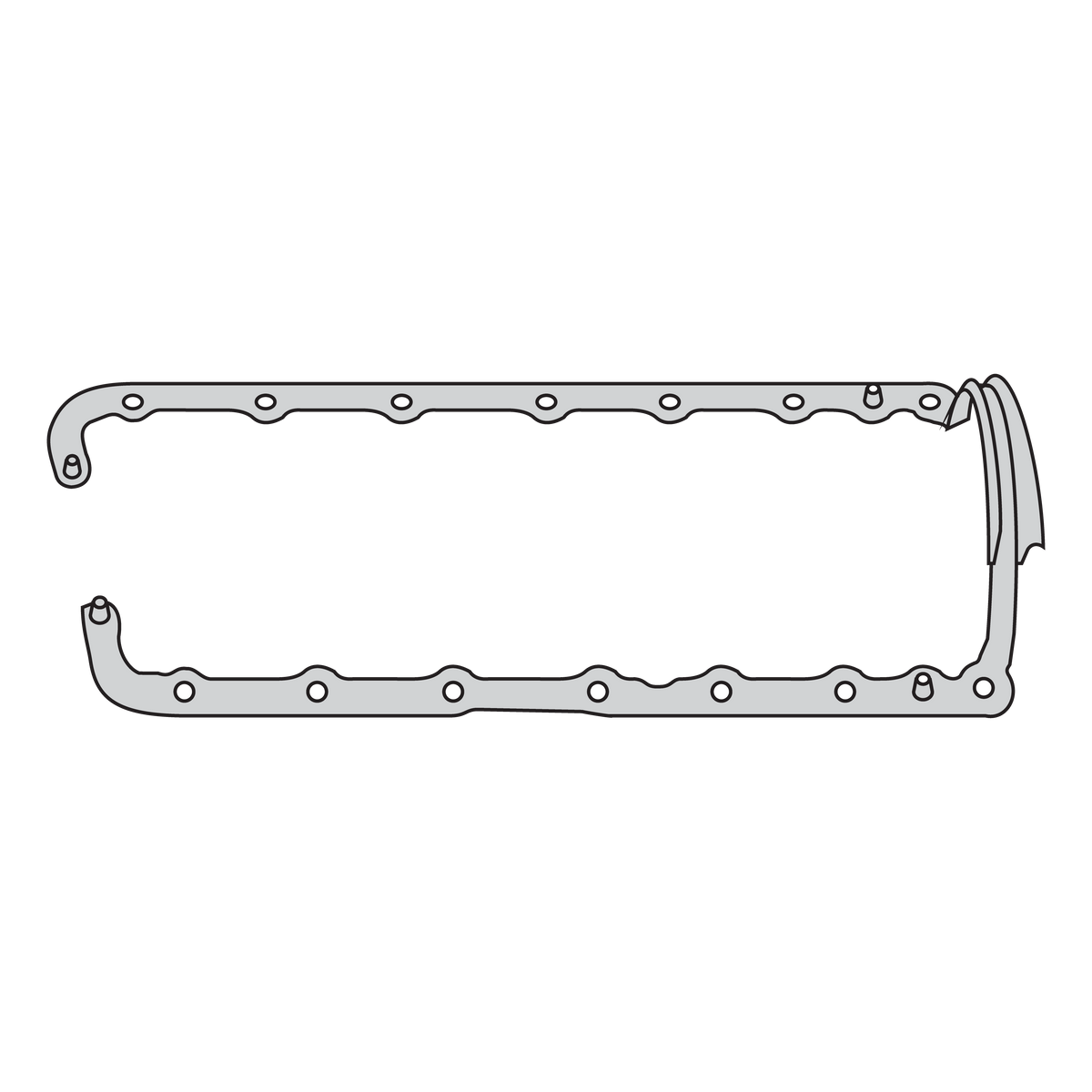 JUNTA DE CARTER DE GOMA FIESTA FOCUS 1.8 TDCI DURATORQ CHAPA SINTETICO ESCORT MONDEO G3185