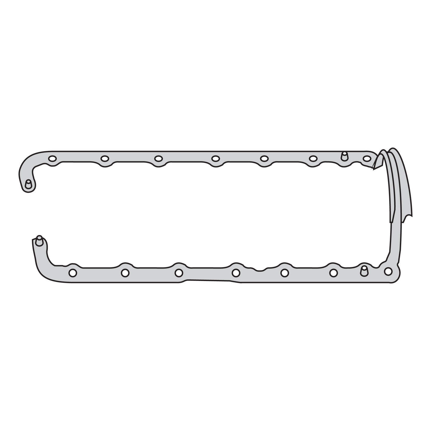 JUNTA DE CARTER DE GOMA FIESTA FOCUS 1.8 TDCI DURATORQ CHAPA SINTETICO ESCORT MONDEO  G3185