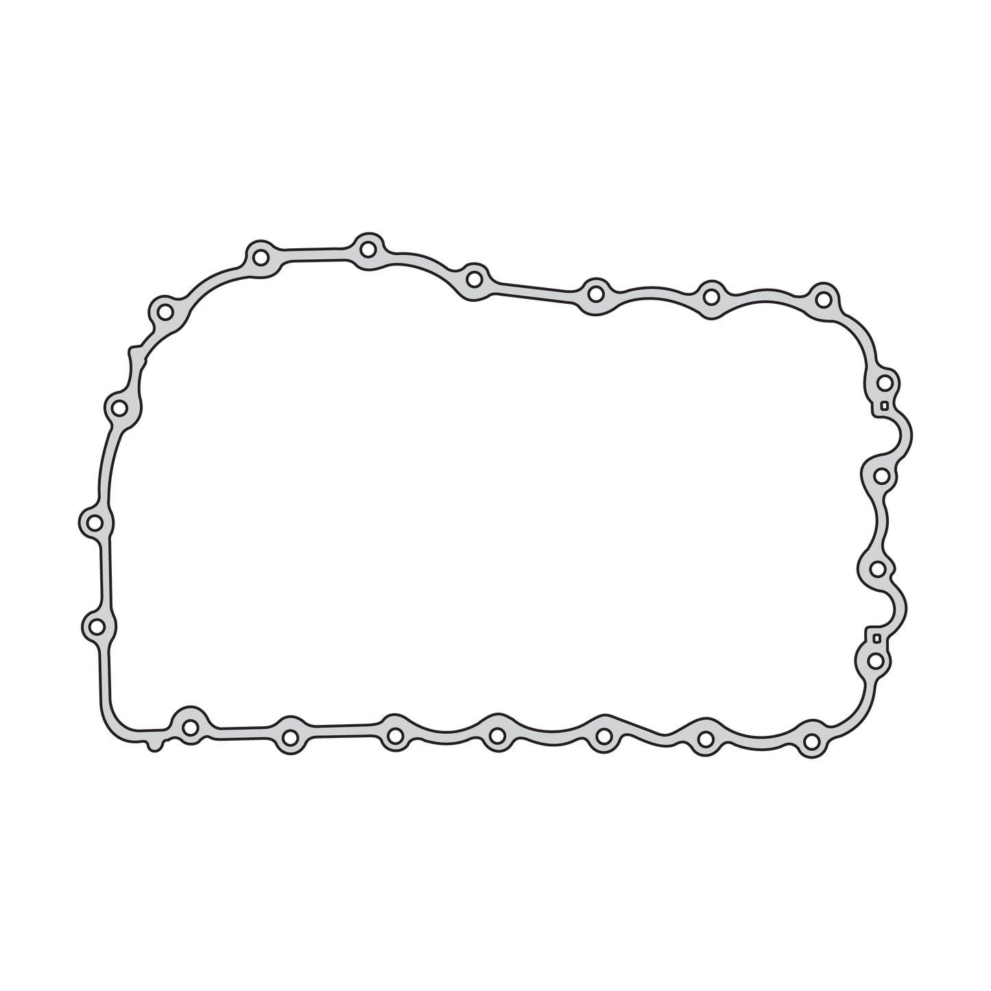 JUNTA DE CARTER DE GOMA RENAULT DIESEL F8Q ALUMINIO R19 MEGANE KANGOO G5681